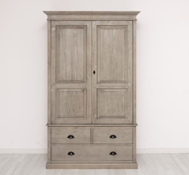 Wardrobe with 2 doors and 3 drawers