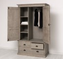 Wardrobe with 2 doors and 3 drawers