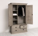 Wardrobe with 2 doors and 3 drawers
