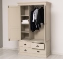 Wardrobe with 2 doors and 3 drawers