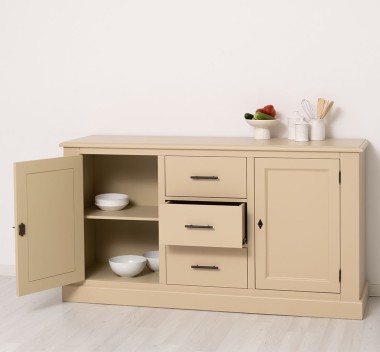 Buffet with 2 doors, 3 drawers, BAS - PS370BAS