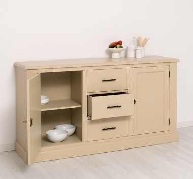 Buffet with 2 doors, 3 drawers, BAS - PS370BAS