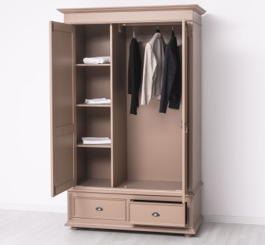 Wardrobe with 2 doors and 2 drawers - PS105