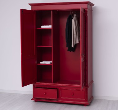 Wardrobe with 2 doors and 2 drawers - PS105