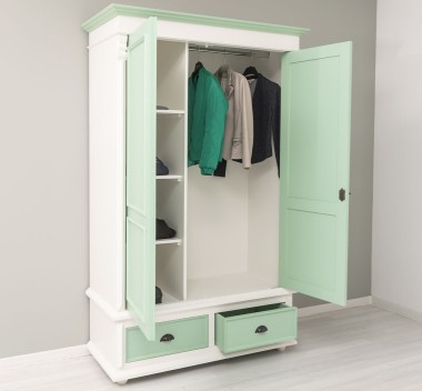 Wardrobe with 2 doors and 2 drawers - PS105