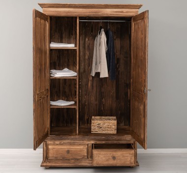 Wardrobe with 2 doors and 2 drawers - PS105