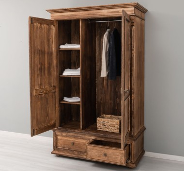 Wardrobe with 2 doors and 2 drawers - PS105