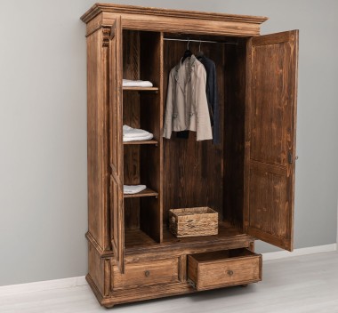 Wardrobe with 2 doors and 2 drawers - PS105