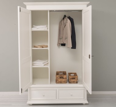 Wardrobe with 2 doors and 2 drawers - PS105