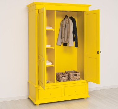 Wardrobe with 2 doors and 2 drawers - PS105