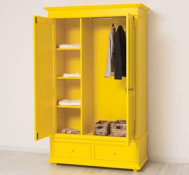 Wardrobe with 2 doors and 2 drawers - PS105