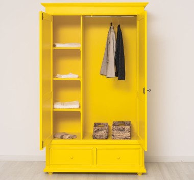 Wardrobe with 2 doors and 2 drawers - PS105