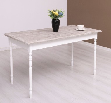 Table with turned legs, dim. 140x70x78 - PS660-140