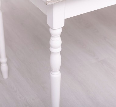 Table with turned legs, dim. 140x70x78 - PS660-140