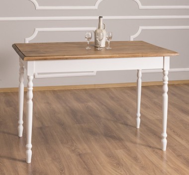 Table with turned legs, dim. 140x70x78 - PS660-140