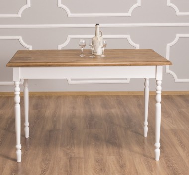 Table with turned legs, dim. 140x70x78 - PS660-140