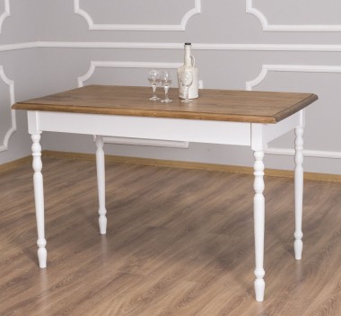 Table with turned legs, dim. 140x70x78 - PS660-140