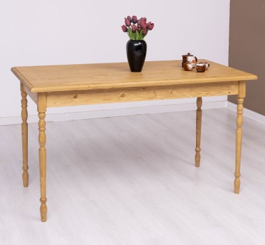 Table with turned legs, dim. 140x70x78 - PS660-140