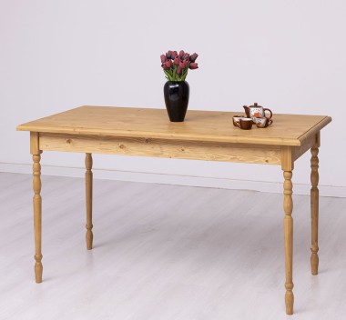 Table with turned legs, dim. 140x70x78 - PS660-140