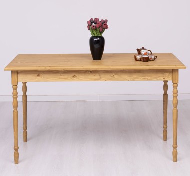 Table with turned legs, dim. 140x70x78 - PS660-140