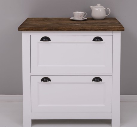 Kitchen module with two drawers and two hidden drawers, with metal rails, top OAK - PS703-TOP OAK