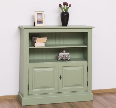 Medium bookcase with 2 doors, 1 shelf - PS212