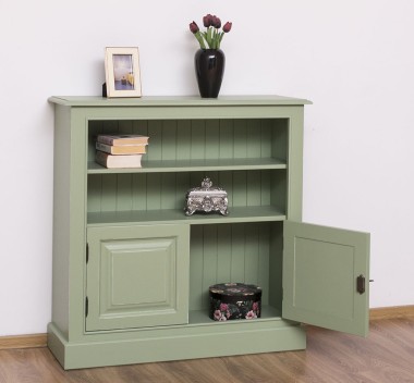Medium bookcase with 2 doors, 1 shelf - PS212