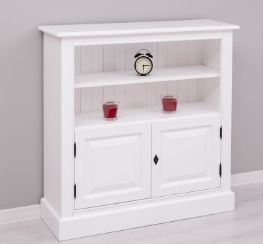 Medium bookcase with 2 doors, 1 shelf - PS212