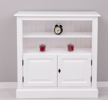 Medium bookcase with 2 doors, 1 shelf - PS212