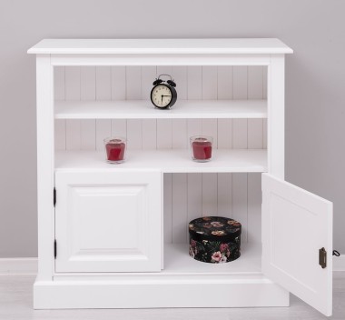 Medium bookcase with 2 doors, 1 shelf - PS212