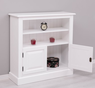 Medium bookcase with 2 doors, 1 shelf - PS212