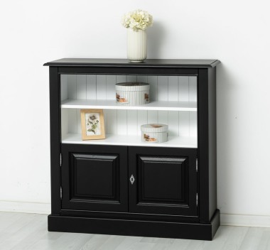 Medium bookcase with 2 doors, 1 shelf - PS212