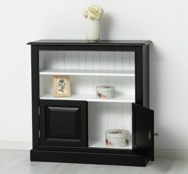 Medium bookcase with 2 doors, 1 shelf - PS212
