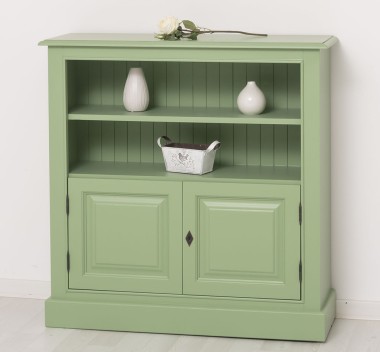 Medium bookcase with 2 doors, 1 shelf - PS212