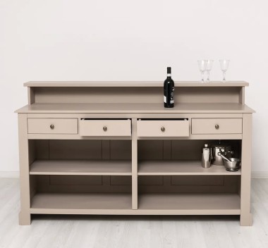 Bar cu 4 sertare, 4 compartimente deschise - PS578