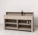 Bar cu 4 sertare, 4 compartimente deschise