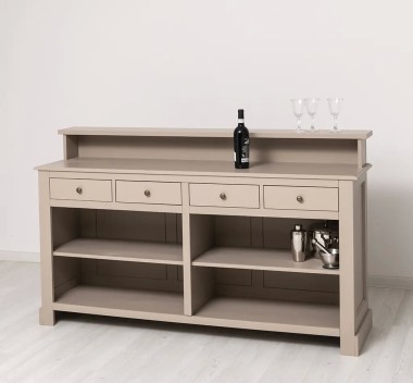 Bar cu 4 sertare, 4 compartimente deschise - PS578