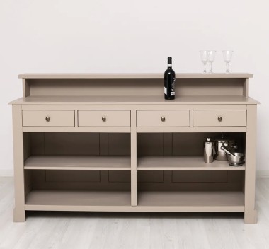 Bar cu 4 sertare, 4 compartimente deschise - PS578