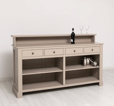 Bar cu 4 sertare, 4 compartimente deschise - PS578