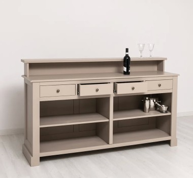 Bar cu 4 sertare, 4 compartimente deschise - PS578