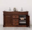 Bathroom cabinet for 2 sink, ornate - sink are not included in the price