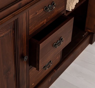 Bathroom cabinet for 2 sink, ornate - sink are not included in the price - PS4001