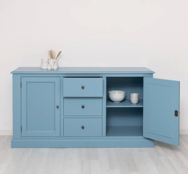 Buffet with 2 doors, 3 drawers, BAS - PS370BAS