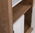 Small bookcase with 2 doors, 1 shelf - Top_P004 - Corpus_P001 - Doors_P004 - Double Color
