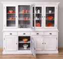 Kitchen showcase with 4 doors and 4 drawers BAS + 4 doors SUP glass - Ext._P080 / Int._P065