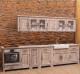 Rustic kitchen with oak countertop, sink and sanitary ware included in the price
