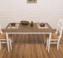 Table with oak top, dim. 140x70x78 - Top_P066 - Corp_P004 - DOUBLE COLOR