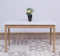 Table with oak top, dim. 140x70x78 - Top_P080 - Corp_P001 - DOUBLE COLOR