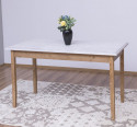 Table with oak top, dim. 140x70x78 - Top_P080 - Corp_P001 - DOUBLE COLOR