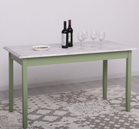 Table with oak top, dim. 140x70x78 - Color Top_P080 - Corp_P054 - DOUBLE COLOR